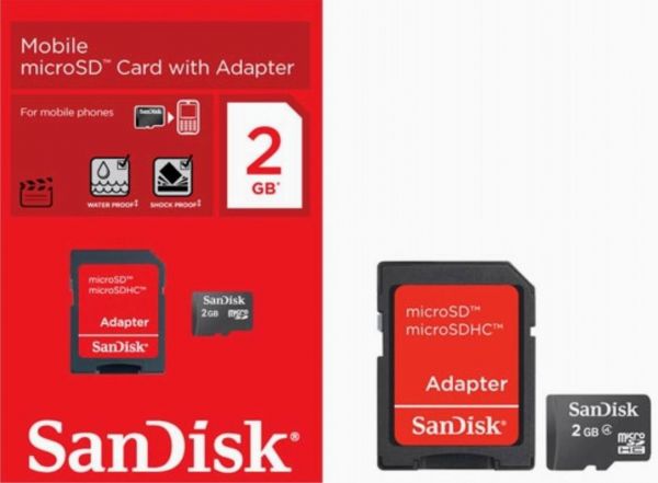 Cartão Sandisk 2GB (Com garantia)